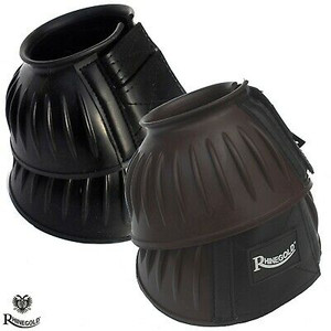 Rhiengold Elite Flexi Rubber Over Reach Boots Black Rhiengold Elite Flexi Rubber Over Reach Boots Black