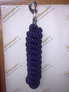 Cameo Equine Leadrope Purple/black Cameo Equine Leadrope Purple/black