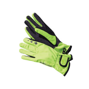Harry Hall HiViz Thinsulate Softshell Riding Gloves Yellow Harry Hall HiViz Thinsulate Softshell Riding Gloves Yellow