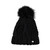 Pikeur Mutze Fell Black Knitted Lined Bobble Hat