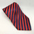 Equetech Stripe Broad Show Tie Red/Navy