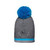 Kingsland Valdez Knitted Hat Charcoal Melange/Blue 