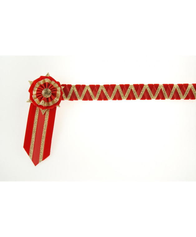 Showquest Ludlow Browband Red