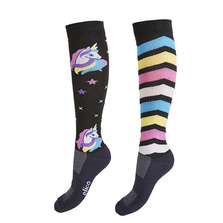 Elico Feature Unicorn Riding Socks