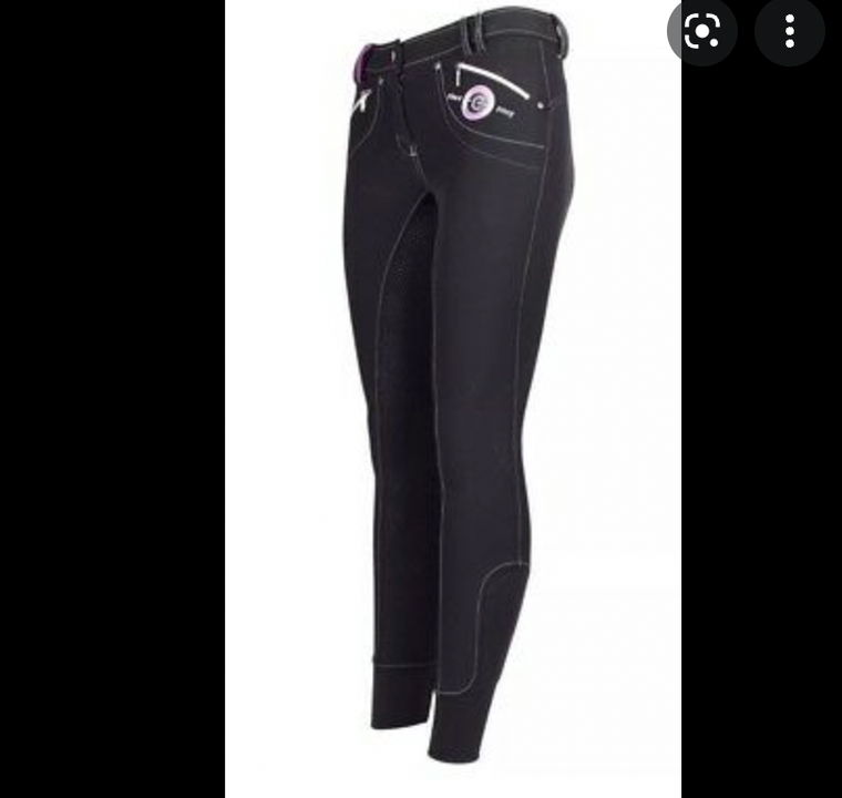 Covalliero Ancelle Breeches Black Suede Bum 