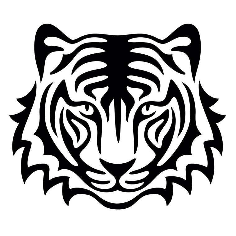 Glamourati Tiger Stencil 