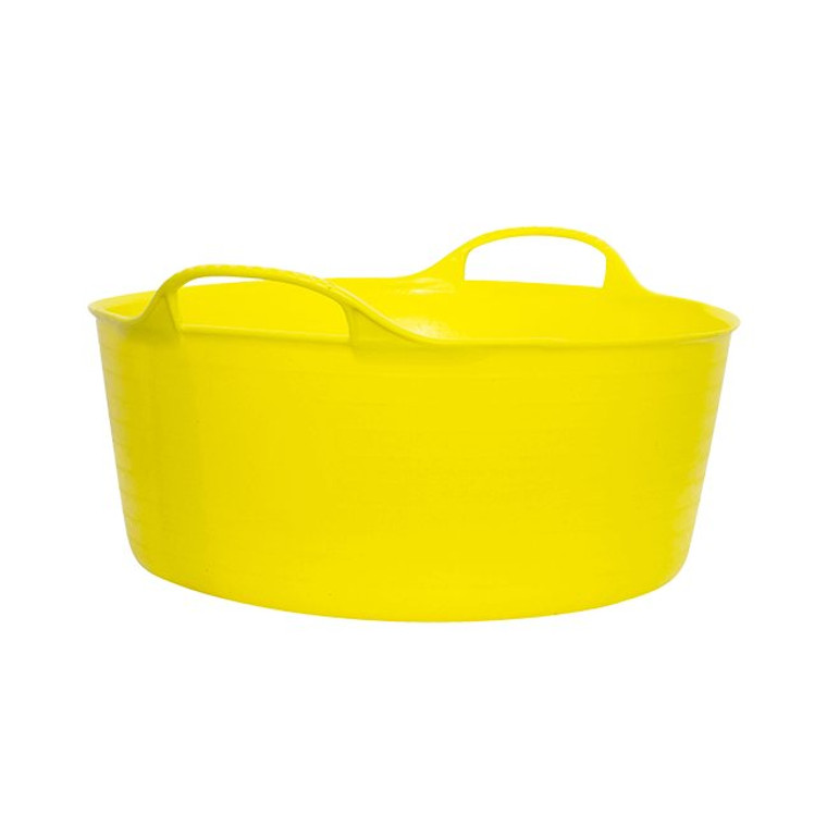 Red Gorilla Small Shallow Tub Bucket 15L Yellow