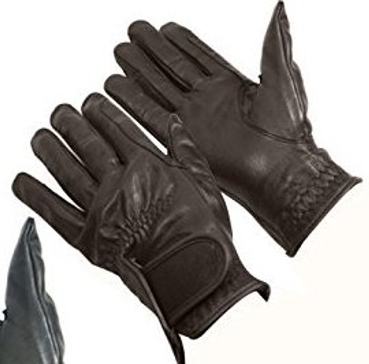 Bitz Childs Synthetic Leather Gloves Brown