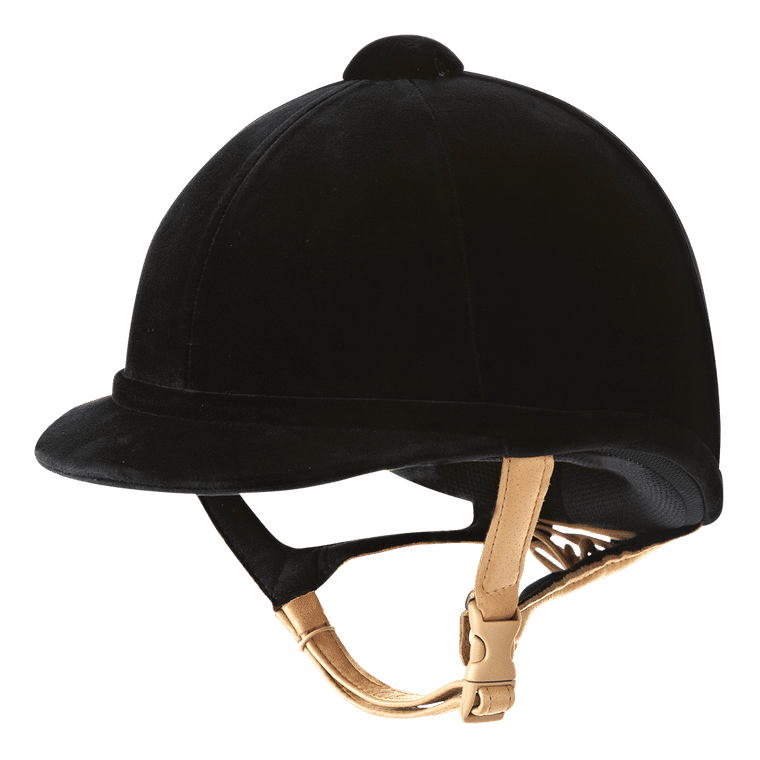 Charles Owen Hampton Velvet Riding Hat Black