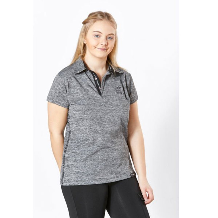 Firefoot Sport Ladies Polo Shirt Top Grey
