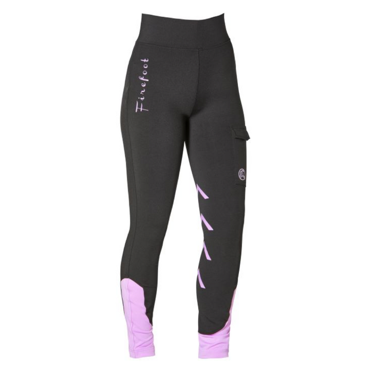 Firefoot Childs Ripon Breeches Black/Pink