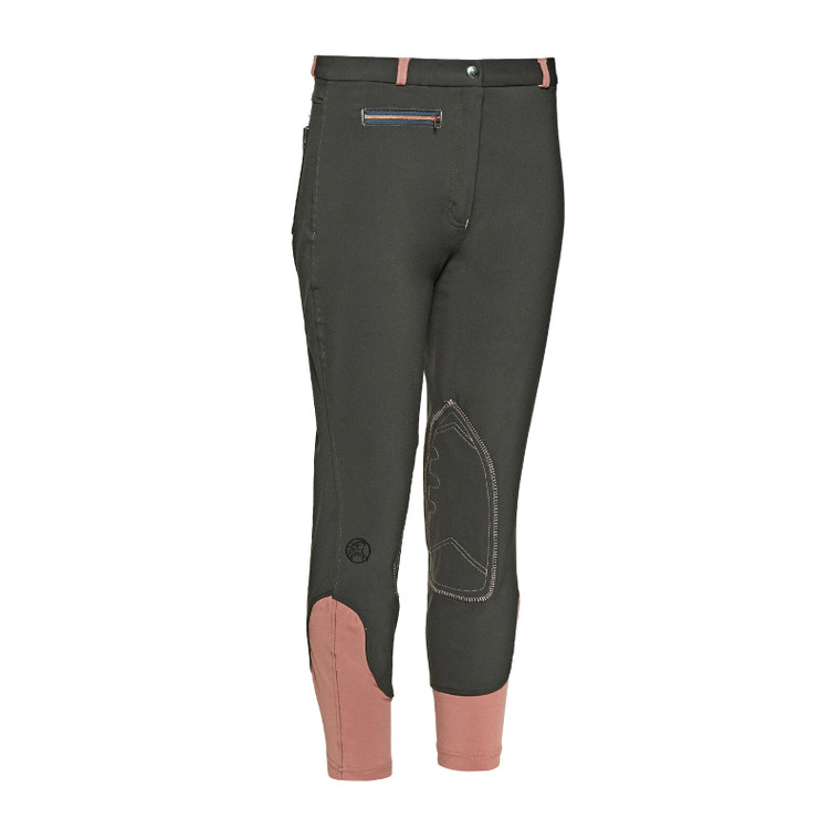 Firefoot Thornton Ladies Breeches Grey/Rose Pink