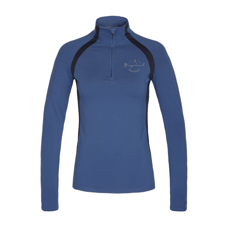 Kingsland Natalia 1/4 Zip Training Shirt Top Blue