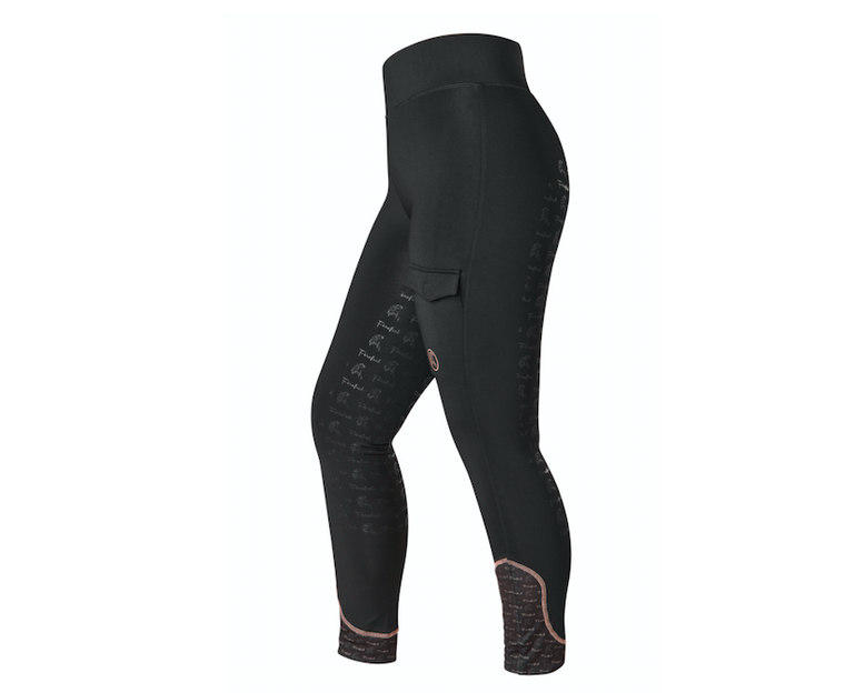 Firefoot Ripon Sticky Bum Breeches Black/Rose Gold