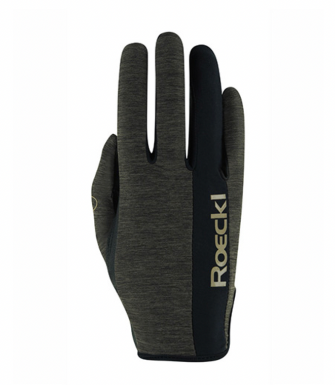 Roeckl Mannheim Riding Gloves Chocolate Melange