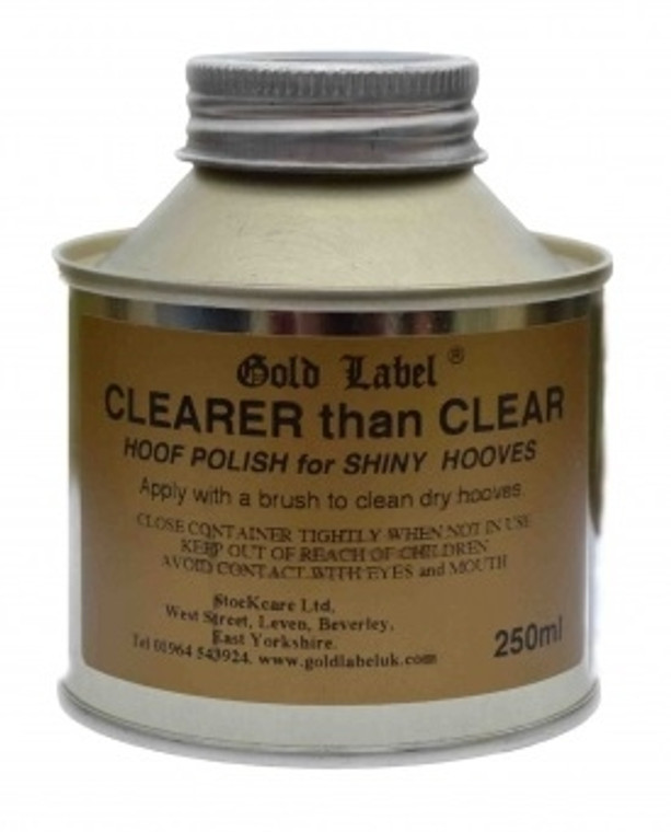 Gold Label Clearer Than Clear Hoof Varnish 