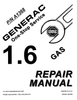 GENERAC 1.6 GAS ENGINE REPAIR MANUAL (0A1368)