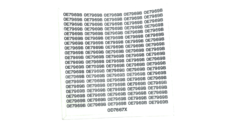 GENERAC DECAL T/SWITCH P/N 0E7969B 0D7667X