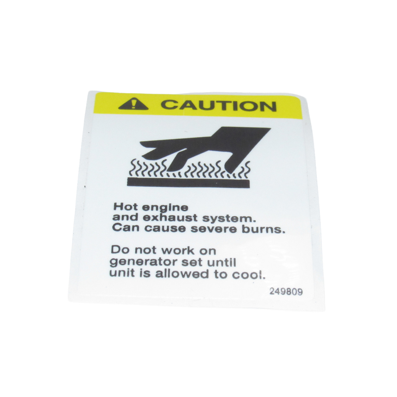 Kohler Decal, Caution Hot Engine (NRP) 249809