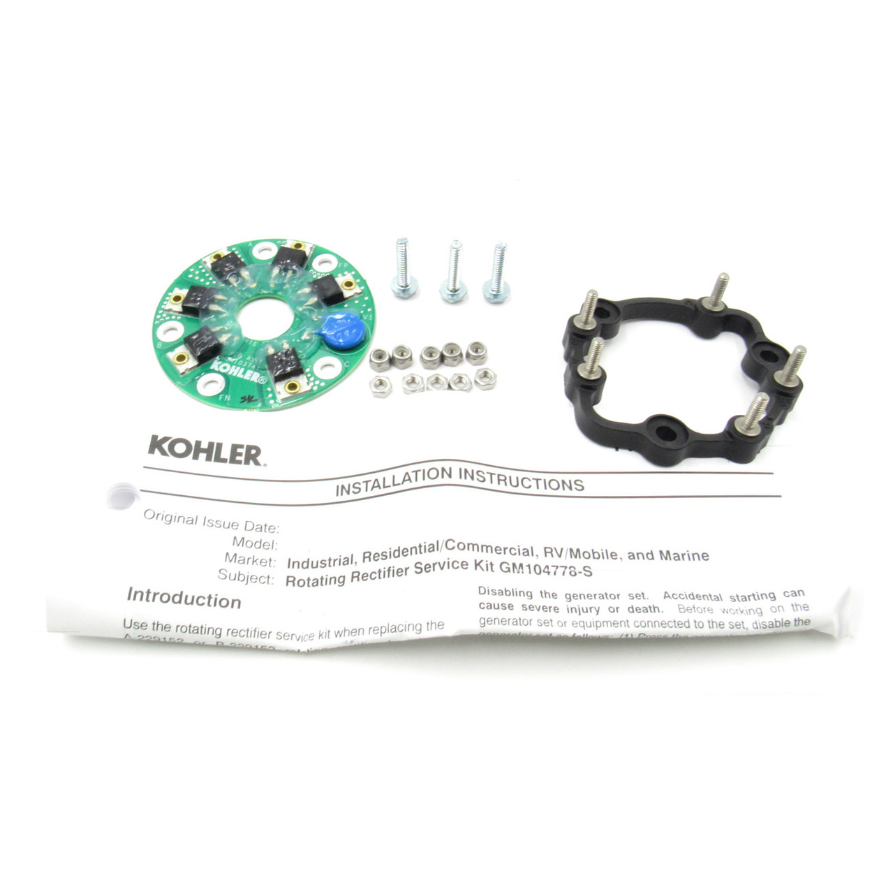 Kohler Service Kit, Rotating Diode Board GM104778-S