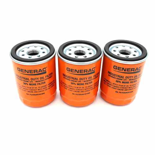 Generac 3 Pk Oil Filter 90 W/Logo Orng 0K06950SRV
