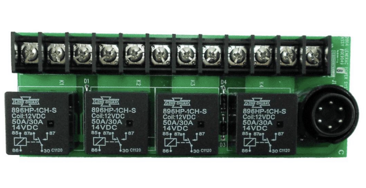 GENERAC ASSY PCB G-PANEL RELAY 12VDC 0E9049B