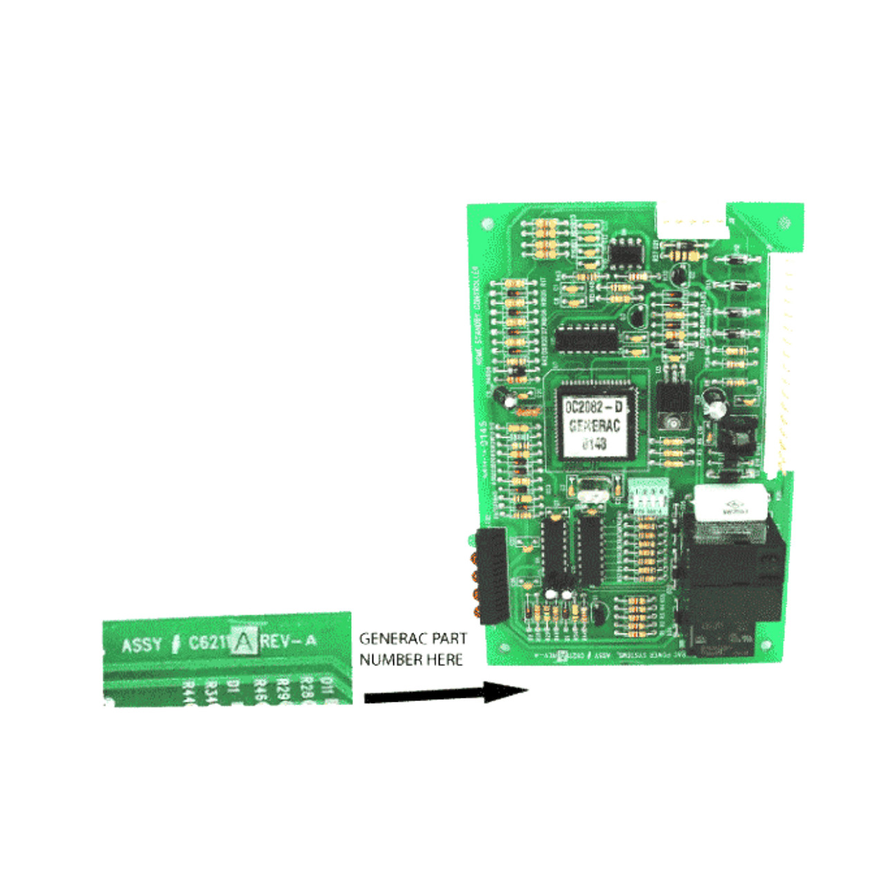 Generac Home Standby Controller Assembly 7Kw 0C6211ASRV