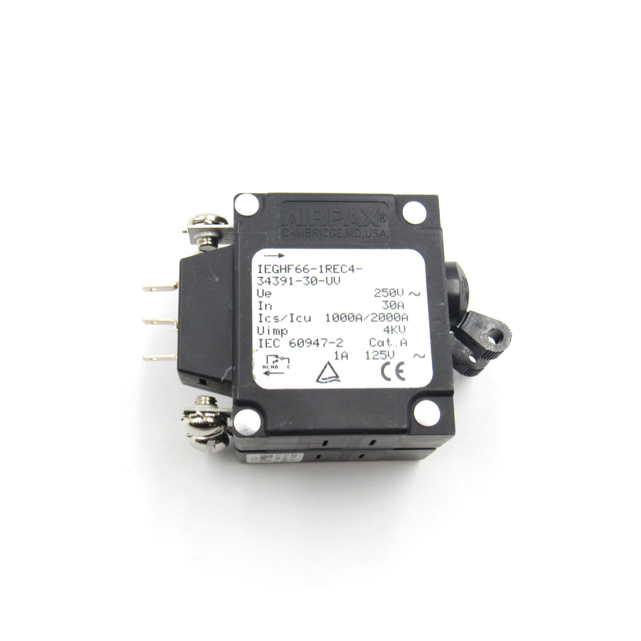 Generac BreakerR,30A,250V,2 Pole,Ja Screw Term,W/AUX 0000065851