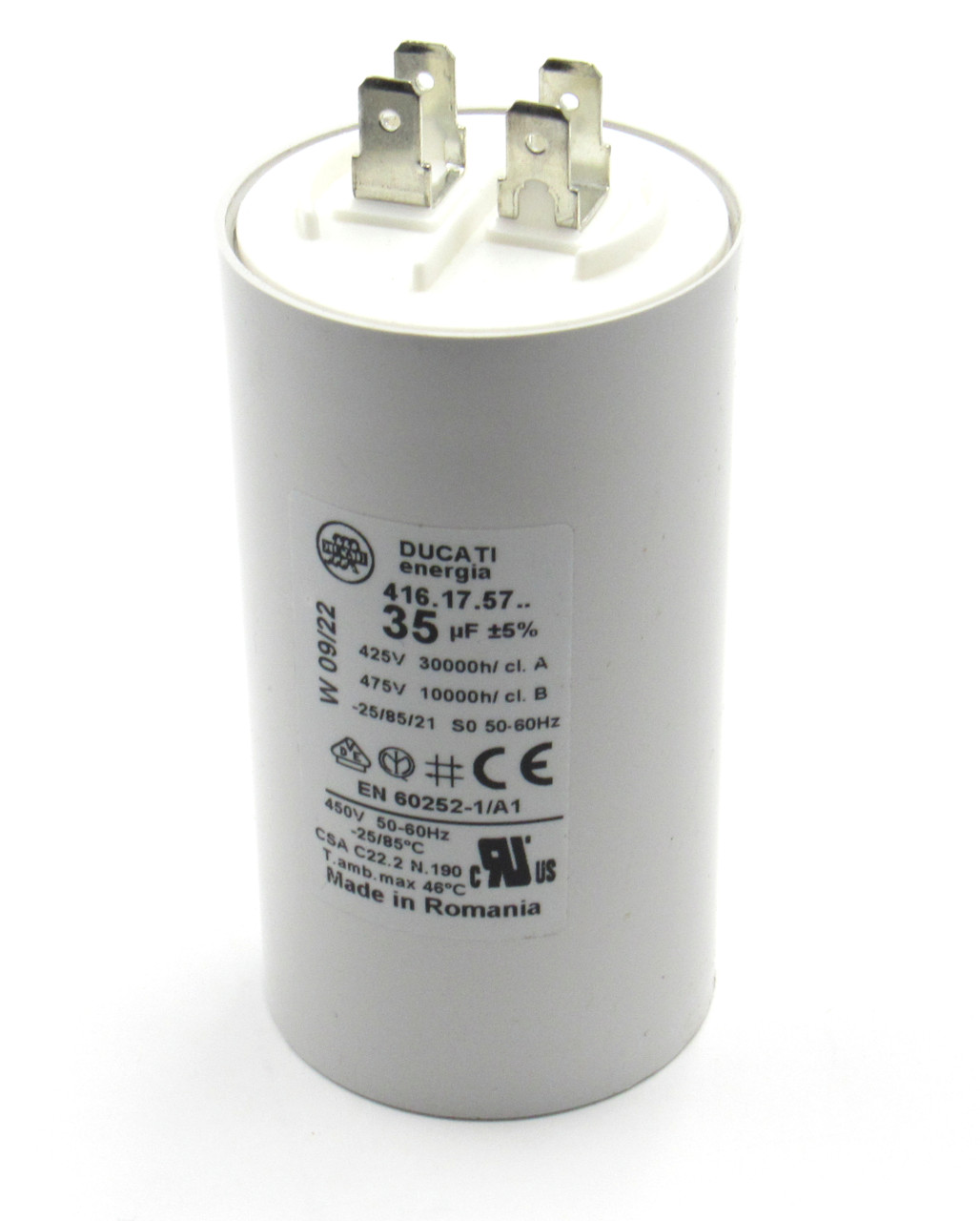 Winco Capacitor, 35.0 MFD, 425Vac, Dry 300323-212