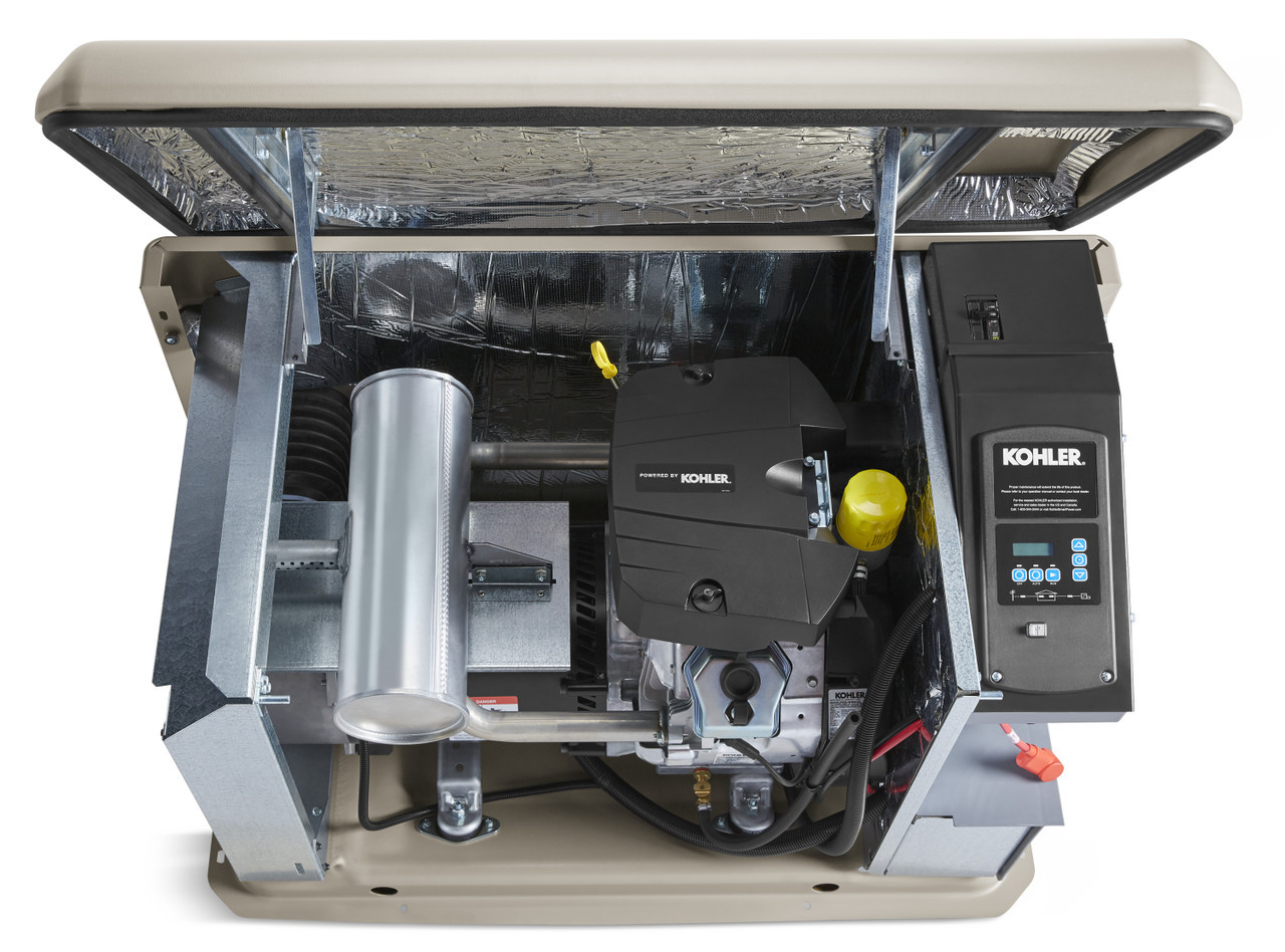 Kohler 14kW Generator with Aluminum Enclosure and 200A SE Transfer Switch 14RCAL-200SELS