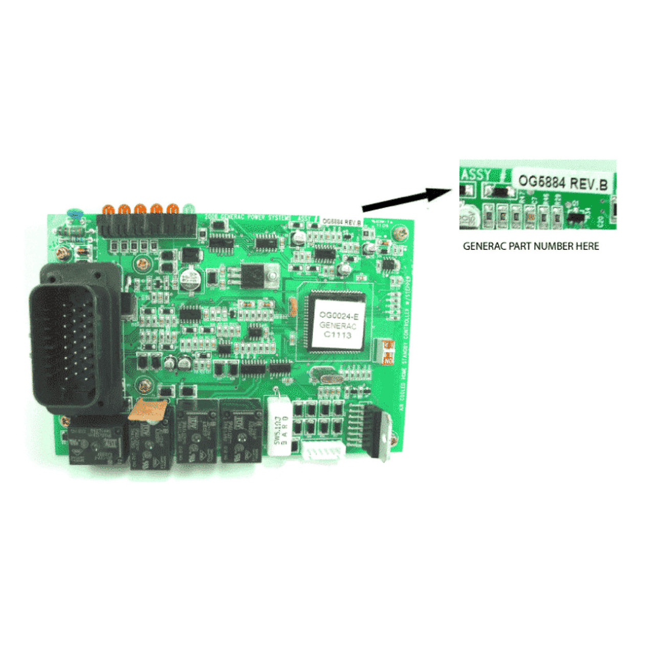 Generac PCB Control Assembly, Modified 0F8992 0G58840SRV