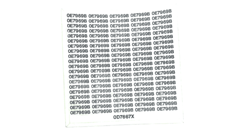 GENERAC DECAL T/SWITCH P/N 0E7969B 0D7667X