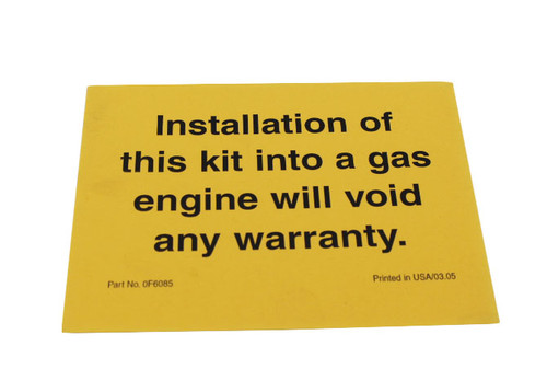 GENERAC WARRANTY NOTIFICATION 0F6085