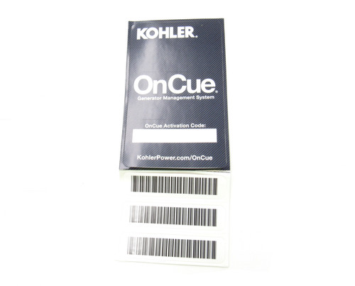 Kohler Decal, OnCue Activation Code GM81386