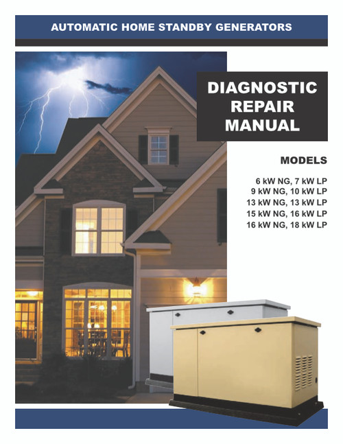 Generac Air-Cooled Diag Repair Manual 0G4338