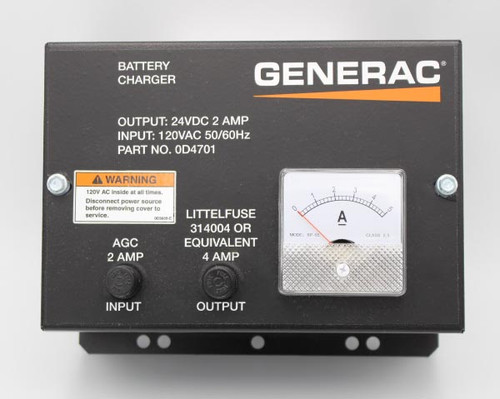 Generac Assy Batt Charger 24V 2A Ul 0D4701