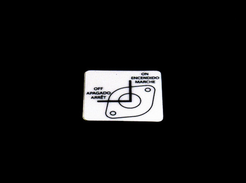 Generac Decal Fuel Shutoff E/S/F 0H9112