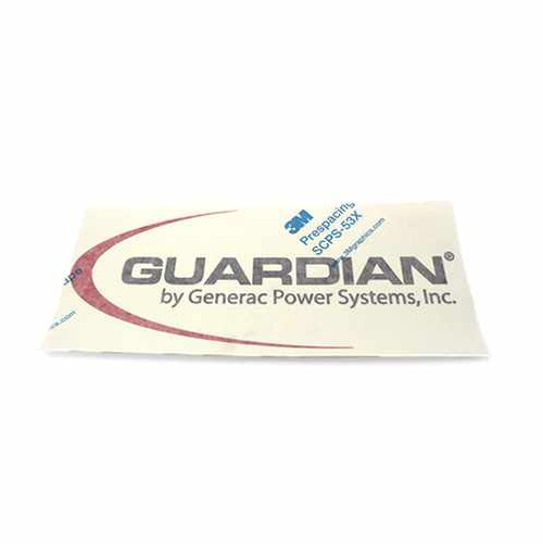 Generac Door Decal, Guardian 0G8667