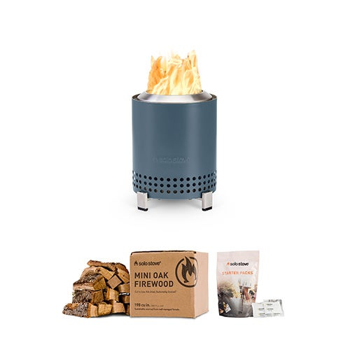 Mesa Tabletop Pit + Box of Mini Wood + Starter Pack Water