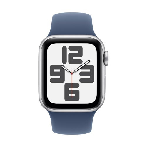 Watch SE GPS + Cellular 40mm Silver Aluminum Case w/ M/L Denim Sport Band