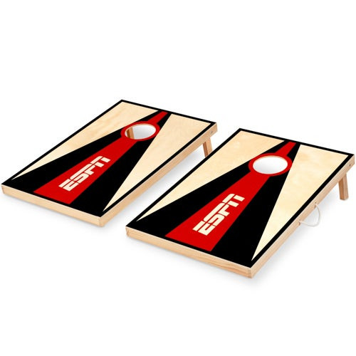 Premium 2ft x 3ft Solid Wood Cornhole Set w/ Bags & Magnetic Scoreboard