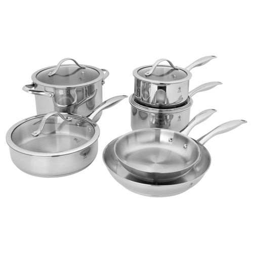Aragon 10pc 3-Ply Stainless Steel Cookware Set