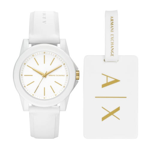 Ladies Lady Banks White Silicone Strap Watch White Dial Ladies Lady Banks White Silicone Strap Watch White Dial