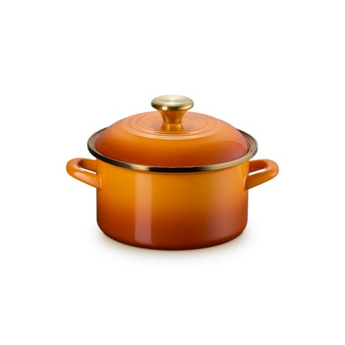 3.8qt Enamel on Steel Covered Stockpot Persimmon 3.8qt Enamel on Steel Covered Stockpot Persimmon