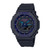 Mens G-Shock Virtual Black Resin Analog/Digital Watch Blue Violet Dial