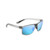 Pokowai Arch Polarized Sunglasses Matte Gray Frame Blue Hawaii Lens
