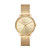 Ladies Pyper Gold-Tone Crystal Accent Mesh Watch Gold Dial Ladies Pyper Gold-Tone Crystal Accent Mesh Watch Gold Dial
