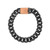 Latin GRAMMY 13mm Gumetal & Rose Gold Stainless Steel Bracelet 8.5"
