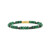 Classic Green Malachite Beaded Bracelet 8.5"