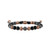 Latin GRAMMY Black Onyx & Hematite Bolo Bracelet w/ Rose-Tone Beads